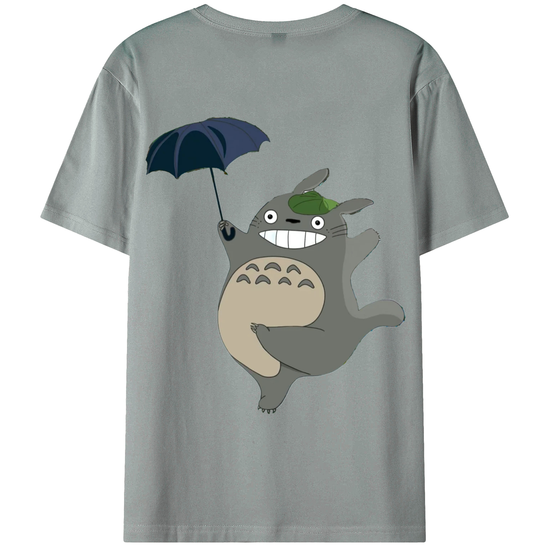 （画像用） となりのトトロ 草壁メイ 草壁サツキ My Neighbor Totoro Satsuki Kusakabe Mei Kusakabe 綿100％ メンズ半袖Tシャツ（バックプリント） 通気性
